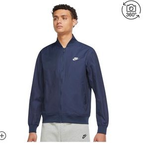 Navy blue Nike bomber jacket